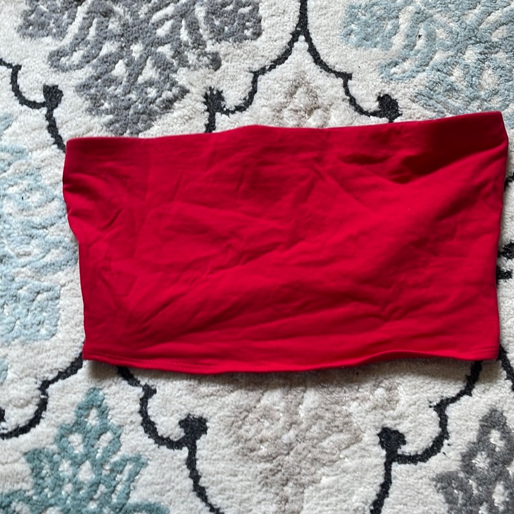 Red tube top